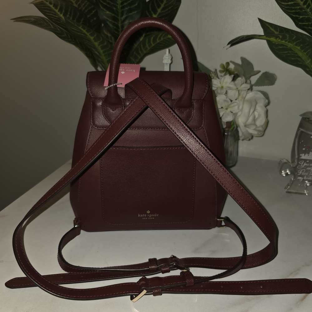 Kate Spade Burgundy Backpack ( New With Tag ) - Picture 8 of 12
